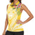 Aloha Hawaii Oahu Women Sleeveless Polo Shirt Wahine with Ilima Lei