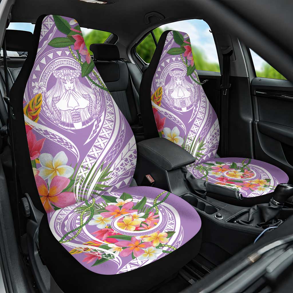 Aloha Hawaii Kauai Car Seat Cover Frangipani Mix Mokihana Lei