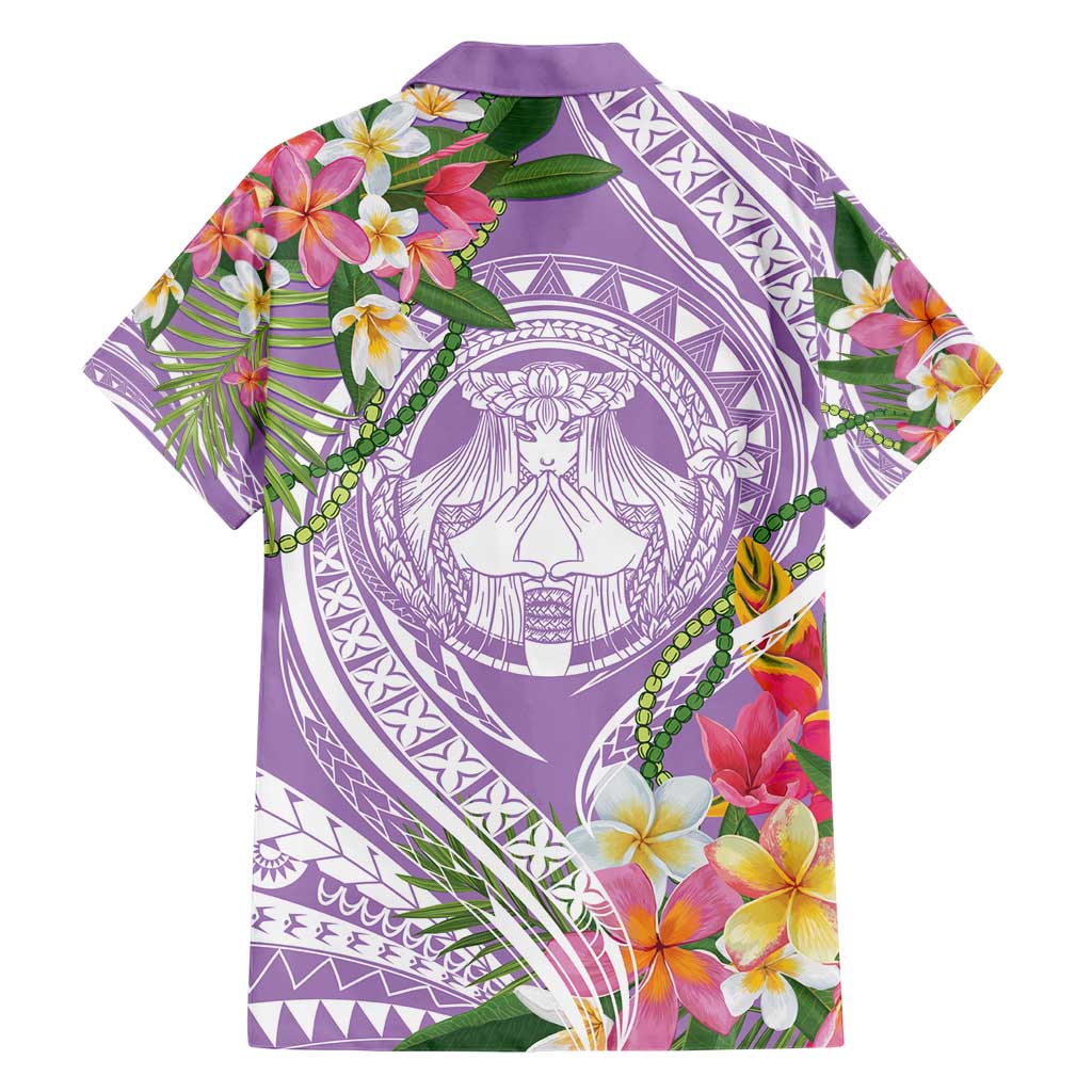 Aloha Hawaii Kauai Hawaiian Shirt Frangipani Mix Mokihana Lei