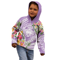 Aloha Hawaii Kauai Kid Hoodie Frangipani Mix Mokihana Lei