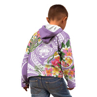 Aloha Hawaii Kauai Kid Hoodie Frangipani Mix Mokihana Lei