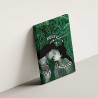 New Zealand Aroha Koe Mama Canvas Wall Art Maori Hongi - Pounamu