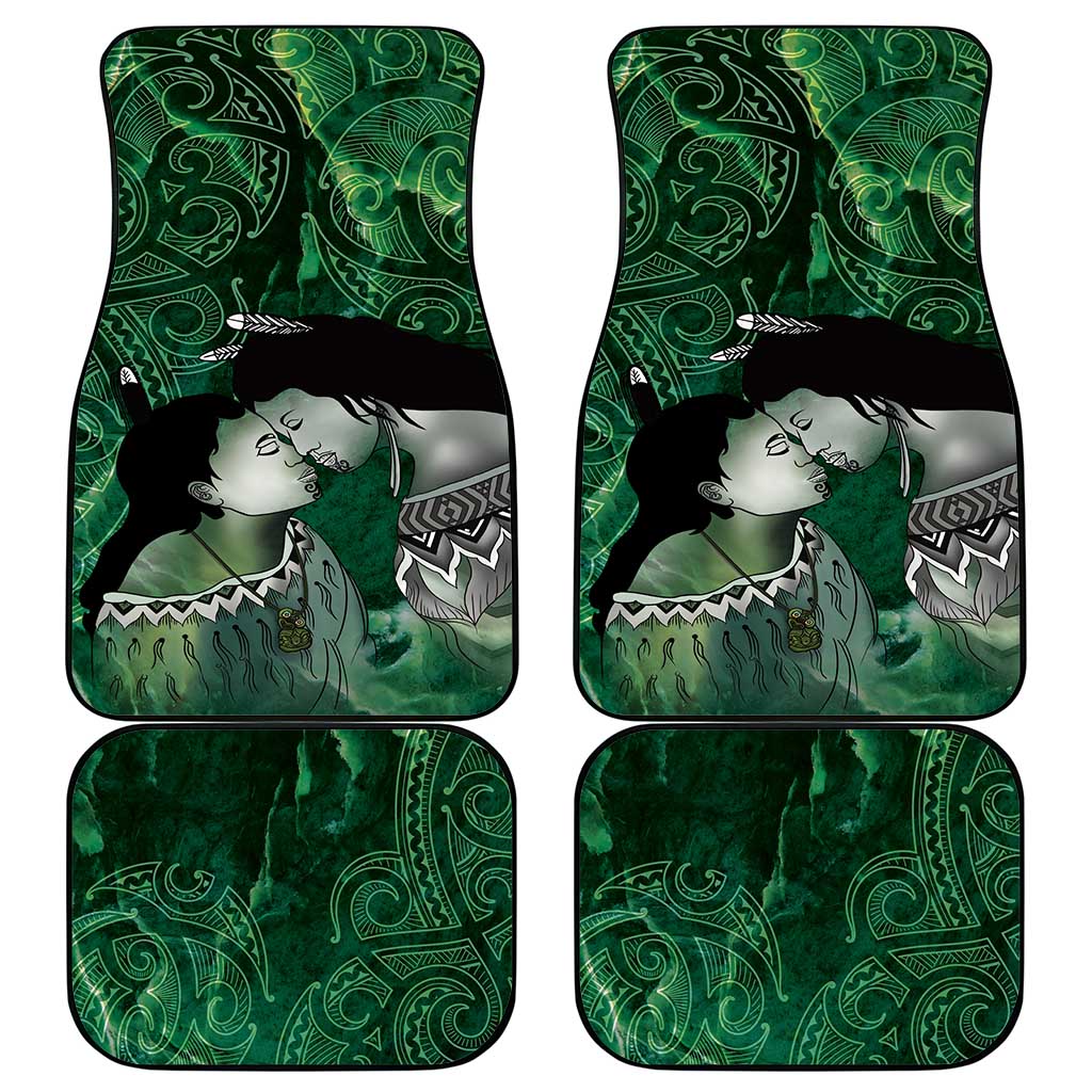 New Zealand Aroha Koe Mama Car Mats Maori Hongi - Pounamu