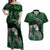New Zealand Aroha Koe Mama Couples Matching Off Shoulder Maxi Dress and Hawaiian Shirt Maori Hongi - Pounamu