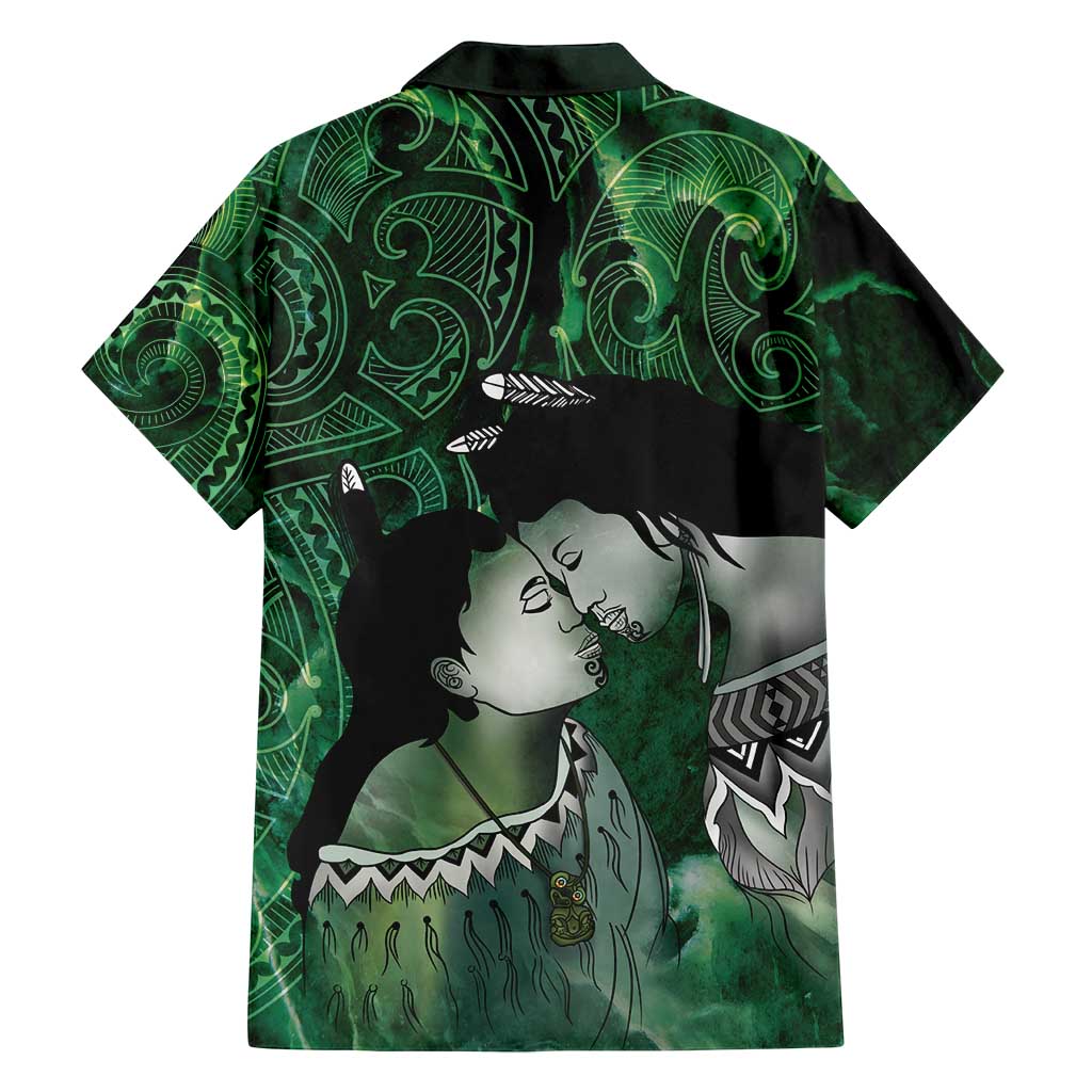New Zealand Aroha Koe Mama Family Matching Summer Maxi Dress and Hawaiian Shirt Maori Hongi - Pounamu LT7 - Polynesian Pride