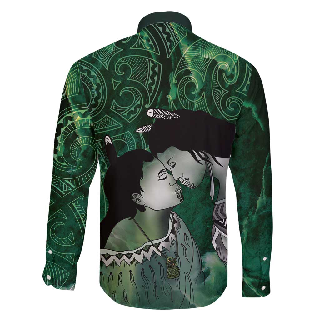 New Zealand Aroha Koe Mama Family Matching Summer Maxi Dress and Hawaiian Shirt Maori Hongi - Pounamu LT7 - Polynesian Pride