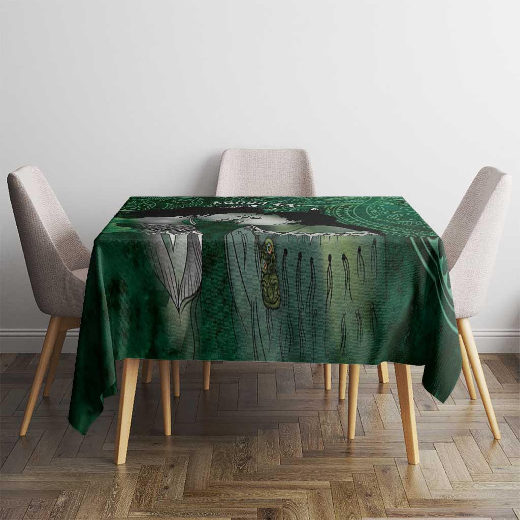 New Zealand Aroha Koe Mama Tablecloth Maori Hongi - Pounamu