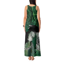 New Zealand Aroha Koe Mama Tank Maxi Dress Maori Hongi - Pounamu LT7 - Polynesian Pride