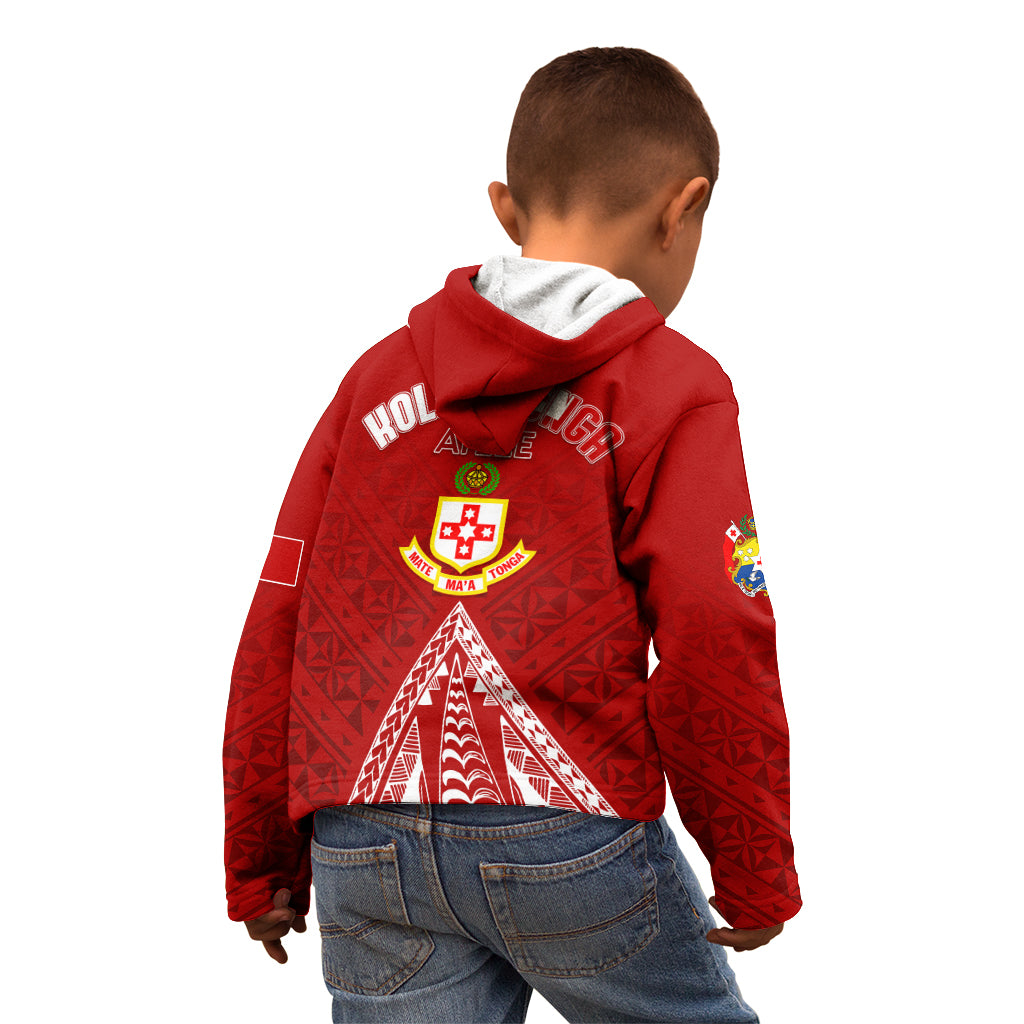 Personalised Kolisi Tonga Atele Kid Hoodie Tongan Kupesi - Special LT7 - Polynesian Pride