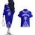 Personalised Tupou College Toloa Couples Matching Off The Shoulder Long Sleeve Dress and Hawaiian Shirt Tongan Kupesi - Special LT7 - Polynesian Pride