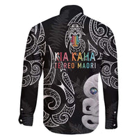 Kia Hara Te reo Maori Family Matching Mermaid Dress and Hawaiian Shirt Manaia Moko Pattern LT7 - Polynesian Pride