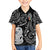 Kia Hara Te reo Maori Family Matching Tank Maxi Dress and Hawaiian Shirt Manaia Moko Pattern