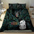 Kia Hara Te reo Maori Bedding Set Manaia Moko Mix Paua Shell