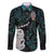 Kia Hara Te reo Maori Family Matching Mermaid Dress and Hawaiian Shirt Manaia Moko Mix Paua Shell