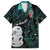 Kia Hara Te reo Maori Family Matching Tank Maxi Dress and Hawaiian Shirt Manaia Moko Mix Paua Shell