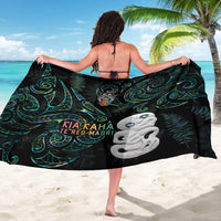 Kia Hara Te reo Maori Sarong Manaia Moko Mix Paua Shell