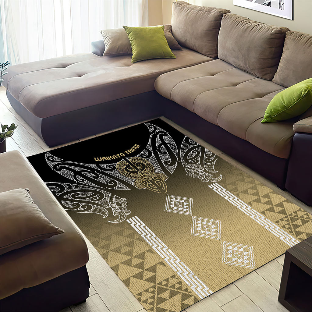 Aotearoa Maori Iwi Heritage Area Rug Waikato Tainui Parauri LT7 - Polynesian Pride