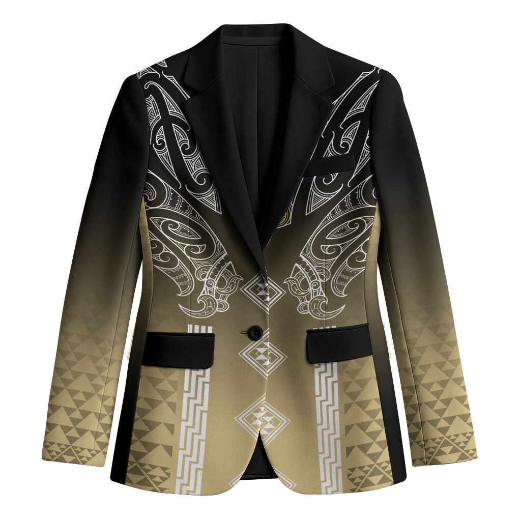 Aotearoa Maori Iwi Heritage Blazer Waikato Tainui Parauri LT7 Unisex Earth Gold - Polynesian Pride