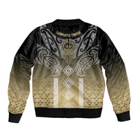 Aotearoa Maori Iwi Heritage Bomber Jacket Waikato Tainui Parauri LT7 - Polynesian Pride