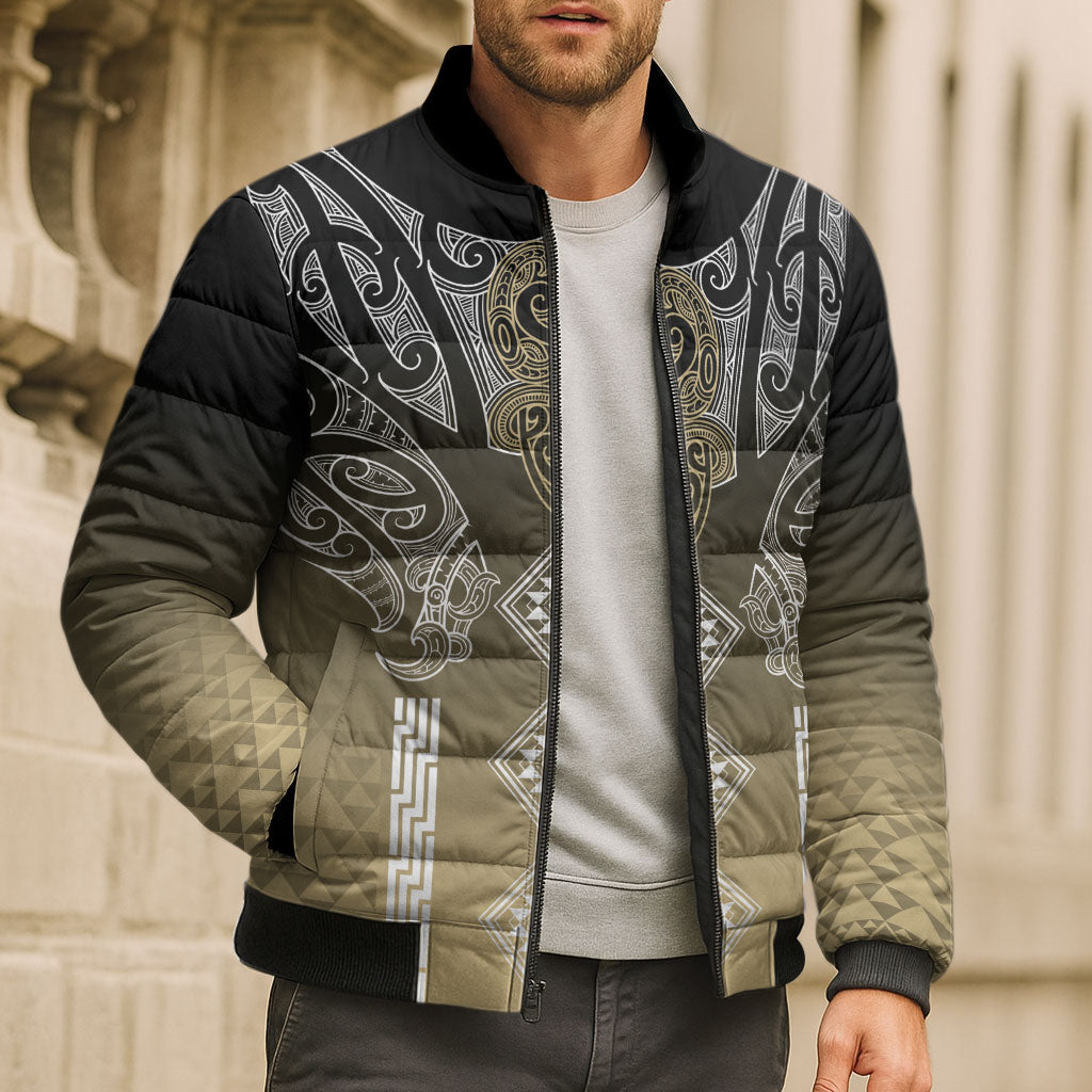 Aotearoa Maori Iwi Heritage Bomber Puffer Jacket Waikato Tainui Parauri LT7 - Polynesian Pride