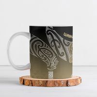 Aotearoa Maori Iwi Heritage Ceramic Mug Waikato Tainui Parauri LT7 Earth Gold - Polynesian Pride