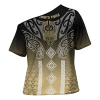 Aotearoa Maori Iwi Heritage Cross Shoulder Shirt Waikato Tainui Parauri LT7 - Polynesian Pride