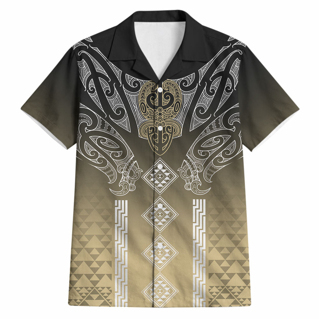 Aotearoa Maori Iwi Heritage Hawaiian Shirt Waikato Tainui Parauri LT7 Earth Gold - Polynesian Pride