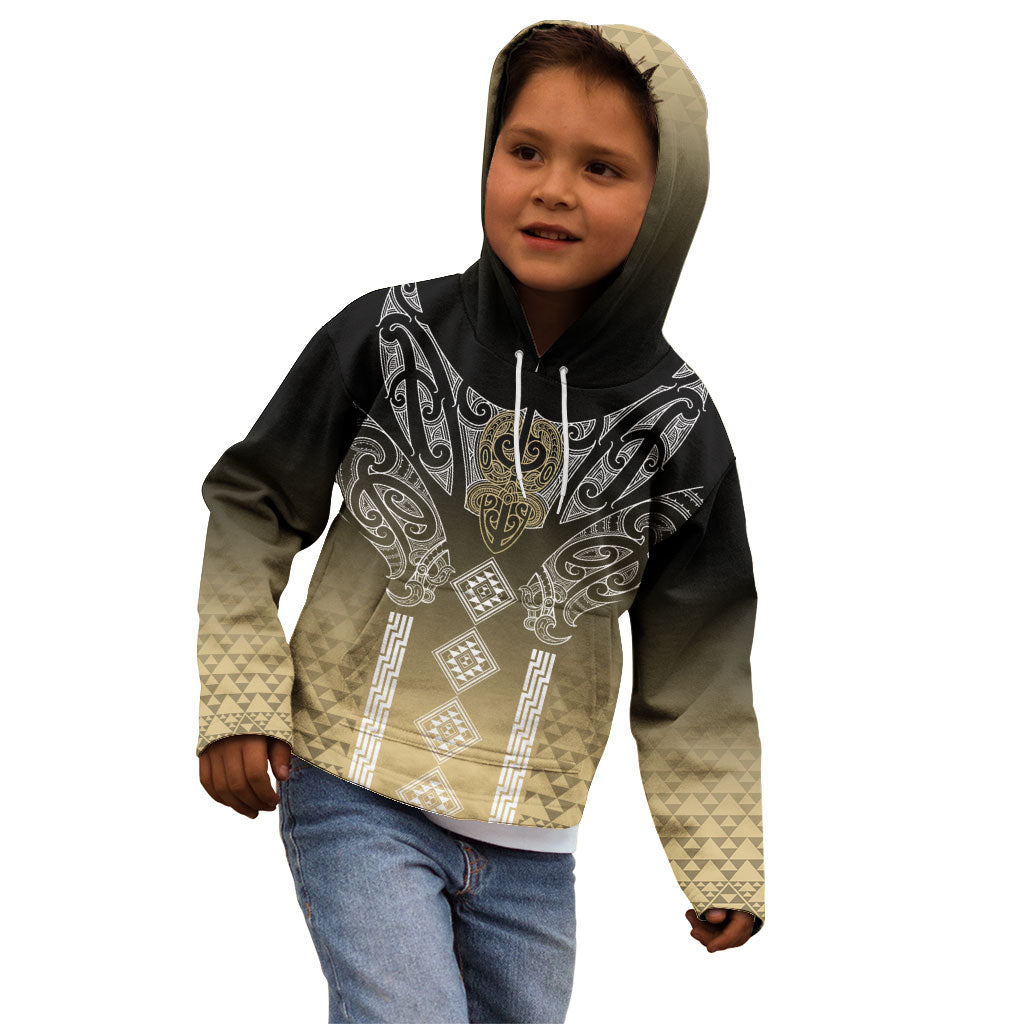 Aotearoa Maori Iwi Heritage Kid Hoodie Waikato Tainui Parauri LT7 - Polynesian Pride