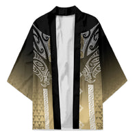 Aotearoa Maori Iwi Heritage Kimono Waikato Tainui Parauri LT7 Unisex Earth Gold - Polynesian Pride