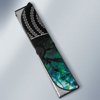 Aotearoa Maori Iwi Heritage Auto Sun Shade Ngati Kahungunu Paua Shell Turquoise LT7 - Polynesian Pride