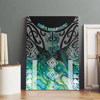Aotearoa Maori Iwi Heritage Canvas Wall Art Ngati Kahungunu Paua Shell Turquoise LT7 - Polynesian Pride