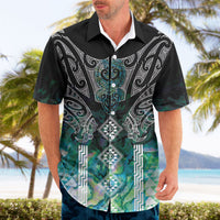 Aotearoa Maori Iwi Heritage Hawaiian Shirt Ngati Kahungunu Paua Shell Turquoise LT7 - Polynesian Pride