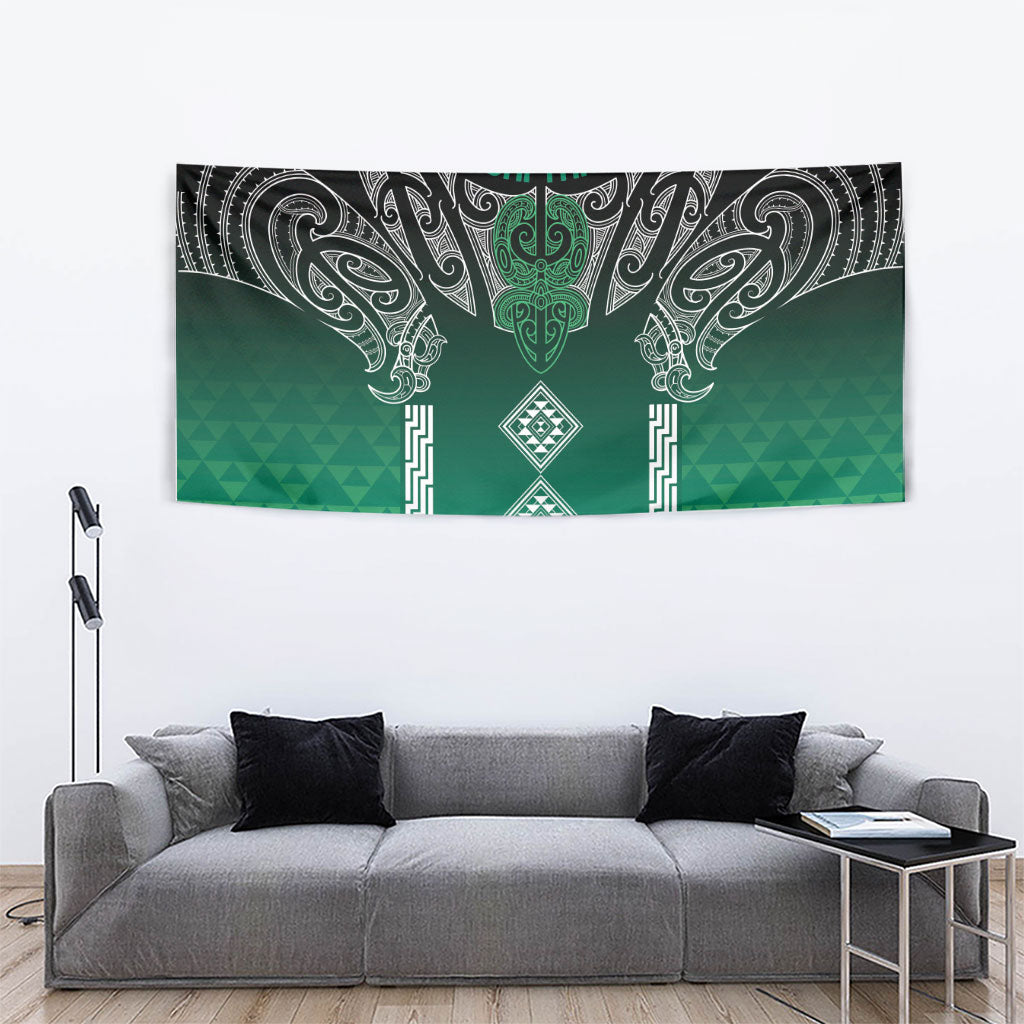 Aotearoa Maori Iwi Heritage Tapestry Ngai Tahu Pounamu Green LT7 - Polynesian Pride