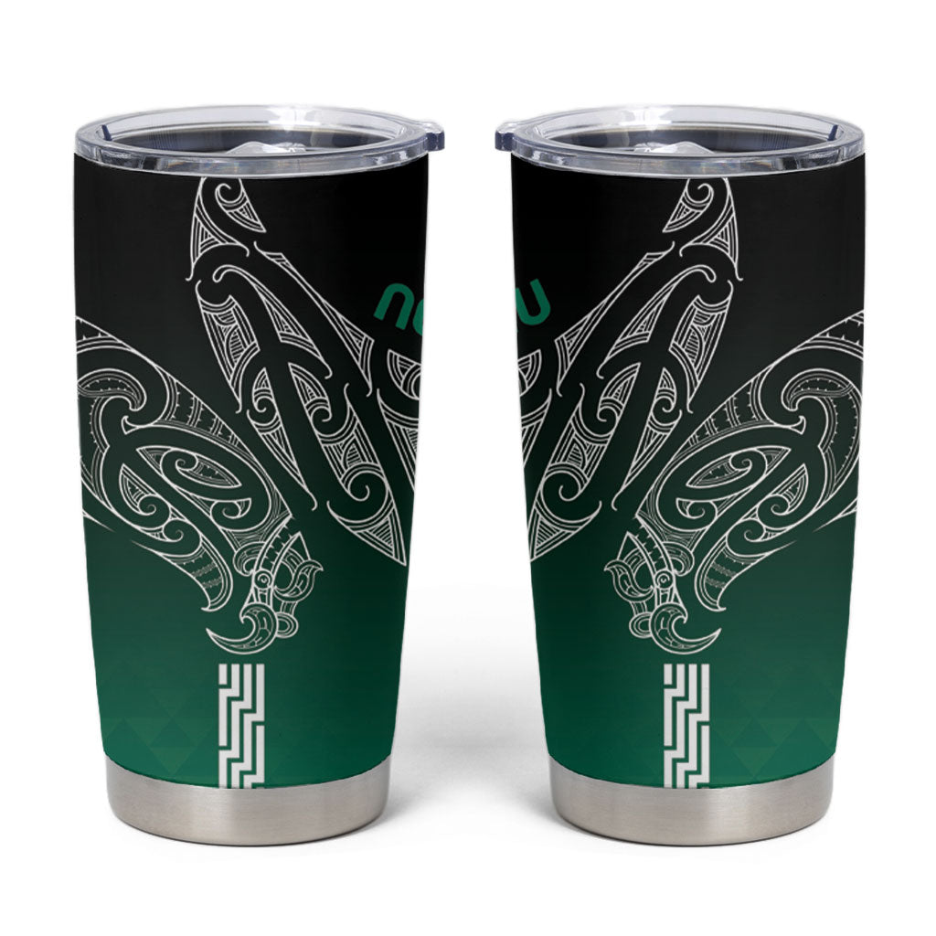 Aotearoa Maori Iwi Heritage Tumbler Cup Ngai Tahu Pounamu Green LT7 Jade Green - Polynesian Pride