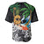 Tropical Christmas Polynesian Baseball Jersey Funny Surfing Pineapple