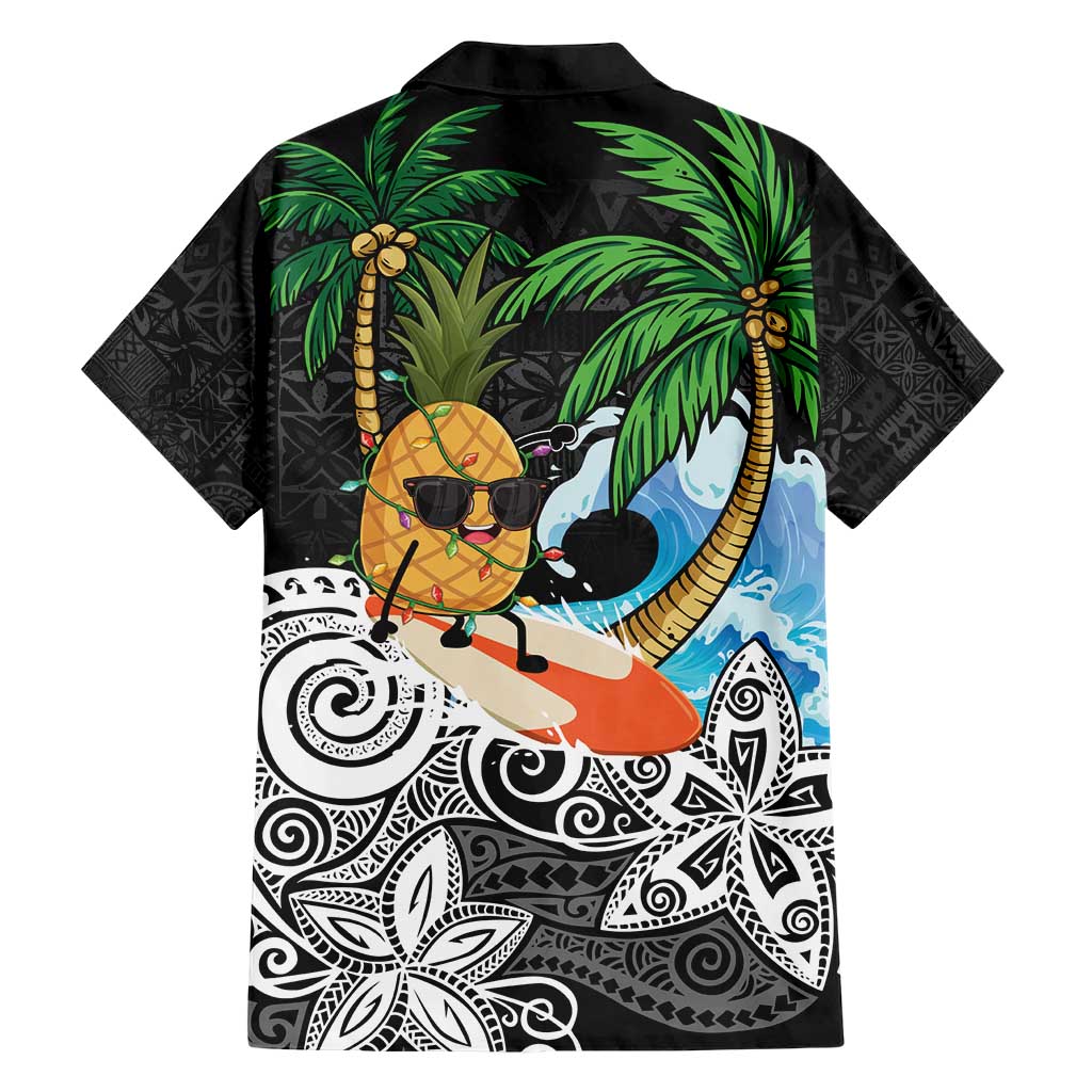 Tropical Christmas Polynesian Family Matching Short Sleeve Bodycon Dress and Hawaiian Shirt Funny Surfing Pineapple LT7 - Polynesian Pride