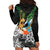 Tropical Christmas Polynesian Hoodie Dress Funny Surfing Pineapple