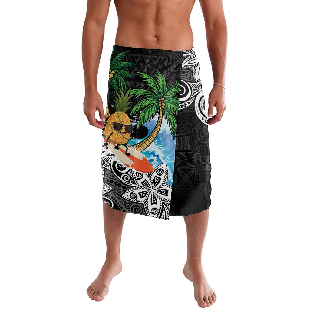 Tropical Christmas Polynesian Lavalava Funny Surfing Pineapple