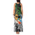 Tropical Christmas Polynesian Tank Maxi Dress Funny Surfing Pineapple