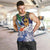 Tropical Christmas Polynesian Men Tank Top Funny Surfing Pineapple Blue