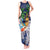 Tropical Christmas Polynesian Tank Maxi Dress Funny Surfing Pineapple Blue