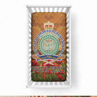Niue ANZAC Day Personalised Baby Bed Cover with Poppy Field LT9 28 × 52 in Art - Polynesian Pride