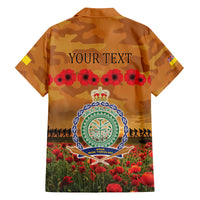 Niue ANZAC Day Personalised Family Matching Off Shoulder Short Dress and Hawaiian Shirt with Poppy Field LT9 - Polynesian Pride