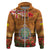 Niue ANZAC Day Personalised Hoodie with Poppy Field LT9 Zip Hoodie Art - Polynesian Pride