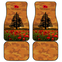 Norfolk Island ANZAC Day Personalised Car Mats with Poppy Field LT9 - Polynesian Pride
