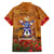 Norfolk Island ANZAC Day Personalised Family Matching Puletasi and Hawaiian Shirt with Poppy Field LT9 - Polynesian Pride