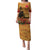 Norfolk Island ANZAC Day Personalised Puletasi with Poppy Field LT9 Long Dress Art - Polynesian Pride