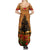 Norfolk Island ANZAC Day Personalised Summer Maxi Dress with Poppy Field LT9 - Polynesian Pride