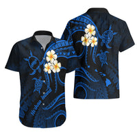Hawaii Hawaiian Shirt Niihau Islands Polynesian Sunset Plumeria Blue Vibe LT9 - Polynesian Pride