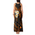 Hawaii Tank Maxi Dress Niihau Islands Polynesian Sunset Plumeria Gold Vibe LT9 - Polynesian Pride